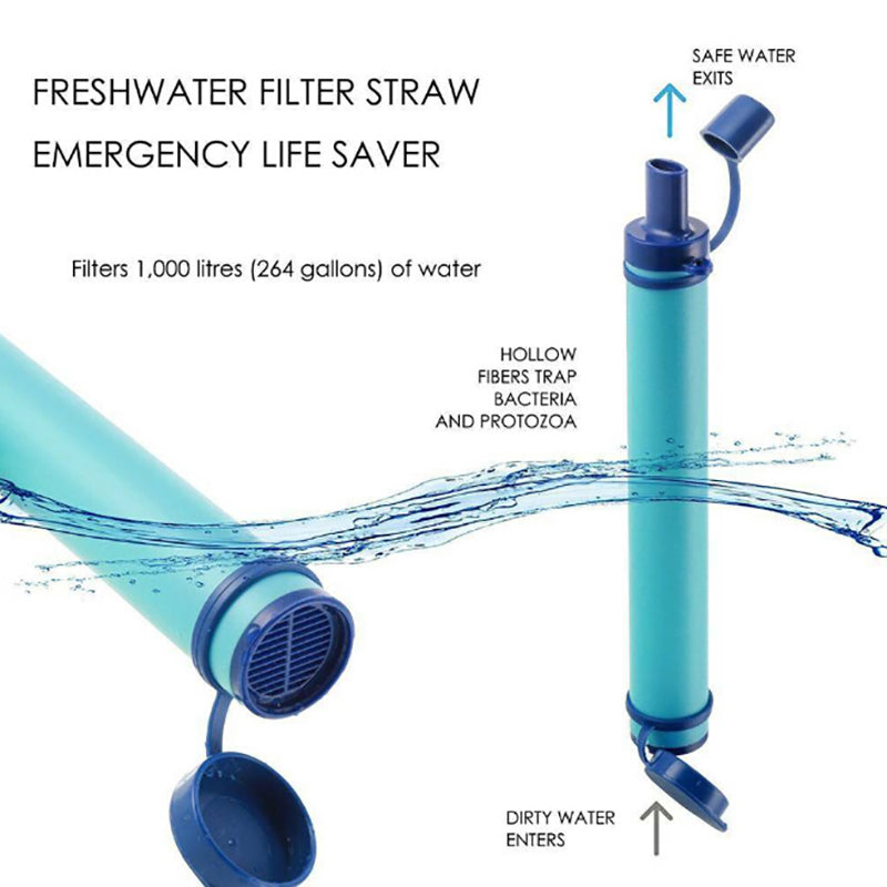 Outdoor Wild Life Emergency Water Purifier Wild Drink Portable Filter Straw 99.99% Water Purifier Camping Hiking Water Purifier