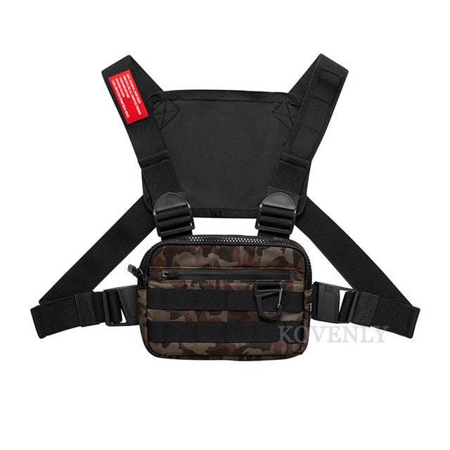New Chest Rig Men Bag Casual Function Outdoor Style Chest Bag Small Tactical Vest Bags Streetwear For Male Waist Bags Kanye