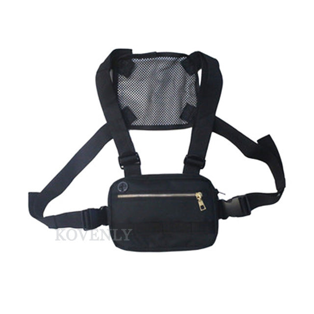 New Chest Rig Men Bag Casual Function Outdoor Style Chest Bag Small Tactical Vest Bags Streetwear For Male Waist Bags Kanye