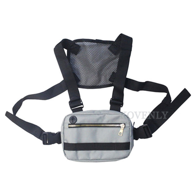 New Chest Rig Men Bag Casual Function Outdoor Style Chest Bag Small Tactical Vest Bags Streetwear For Male Waist Bags Kanye